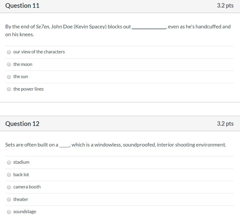 Question 11 3.2 pts , even as he's handcuffed and