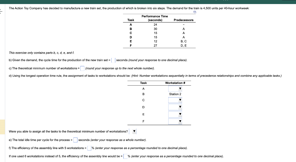 This exercise only contains parts b,c,d,e, and f.