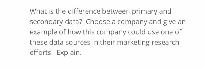 What is the difference between primary and