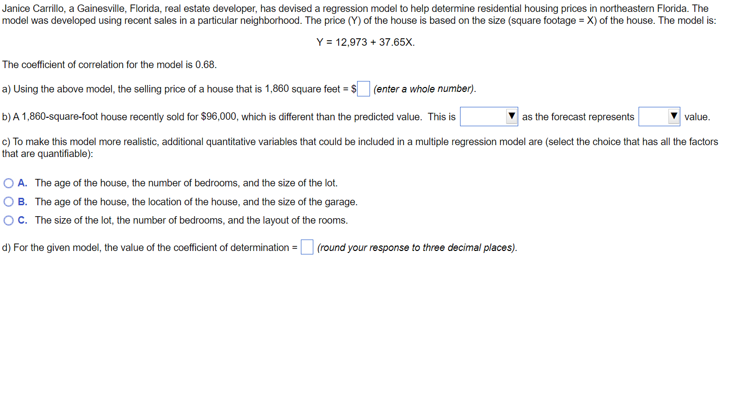 Janice Carrillo, a Gainesville, Florida, real