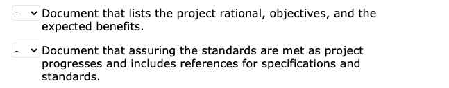 For each statement below, match the statement