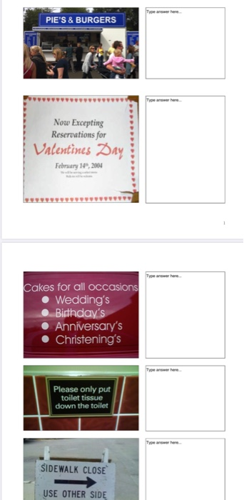 Correct the punctuation or grammar errors in each