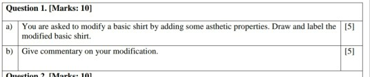 Question 1. [Marks: 10) a) You are asked to