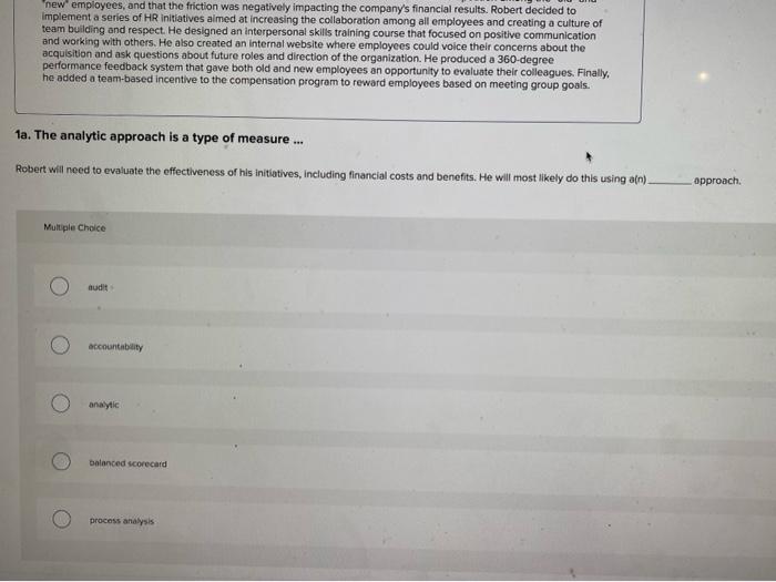 Required information 1. Effective Evaluation