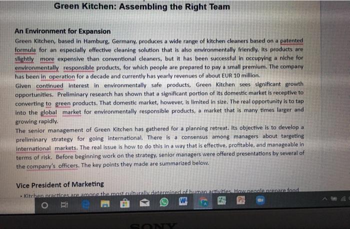 write the introduction of case study? Green