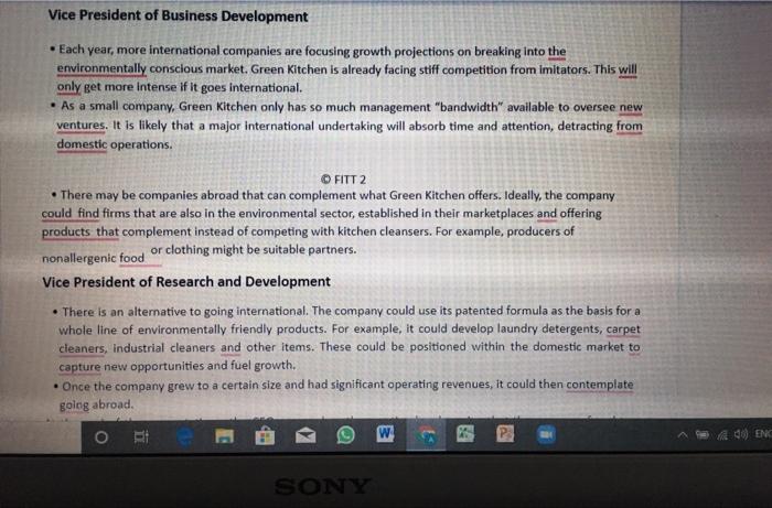 write the introduction of case study? Green