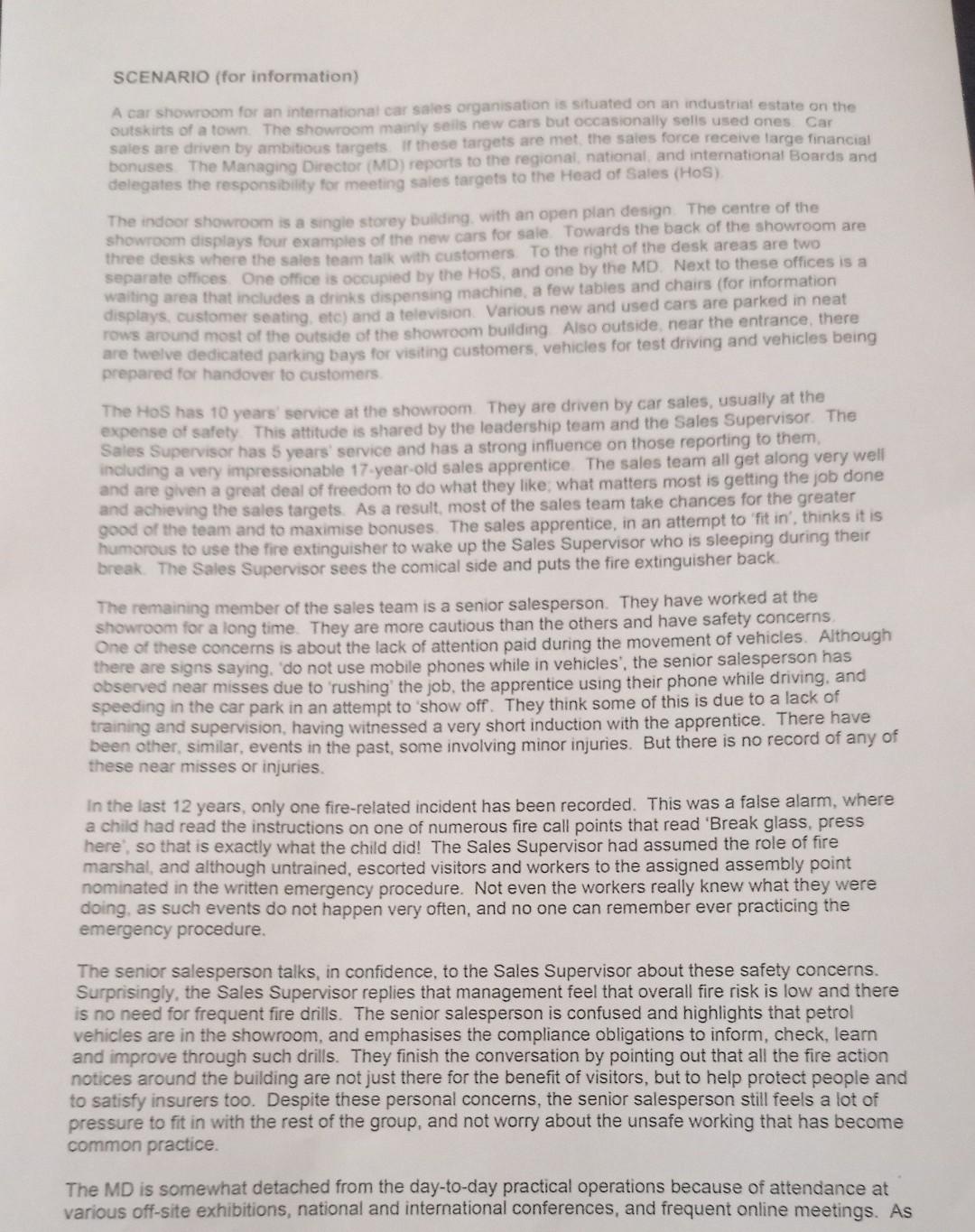 what appears to be the negative indicators of