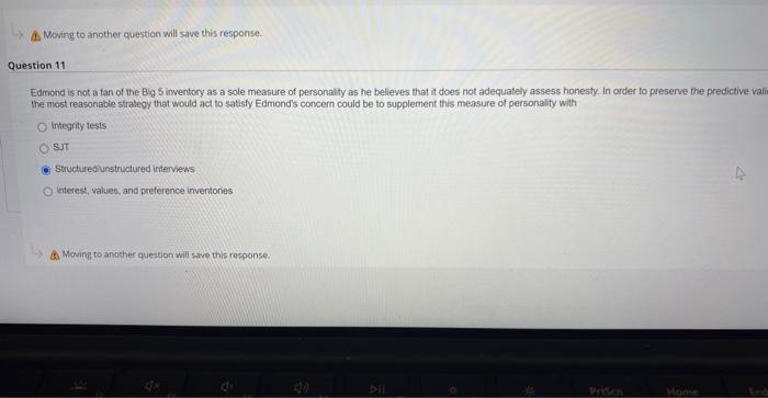 if Moving to another question will save this