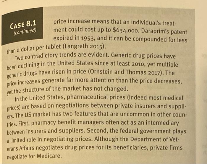 STUDY HOMEWORK HELP PLEASE Read Case 8.1 on page 129 in your