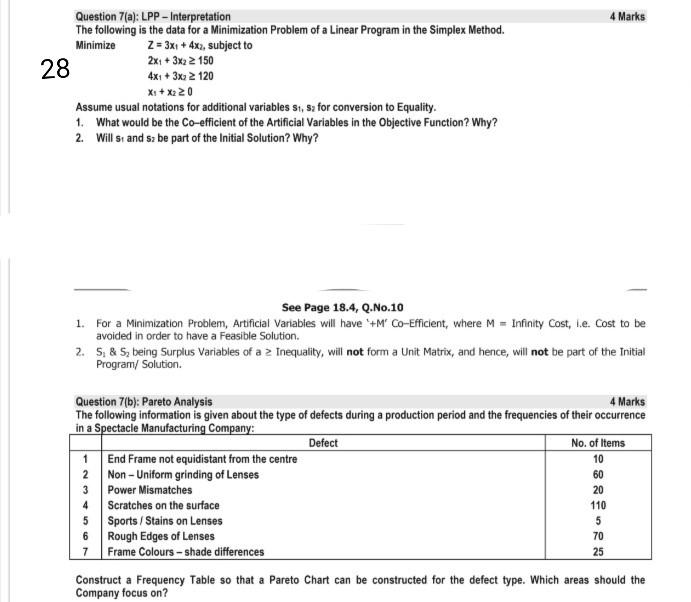 Need detailed information 4 Marks 28 Question