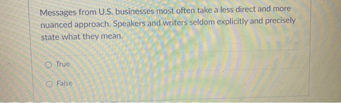 Messages from U.S. businesses most often take a