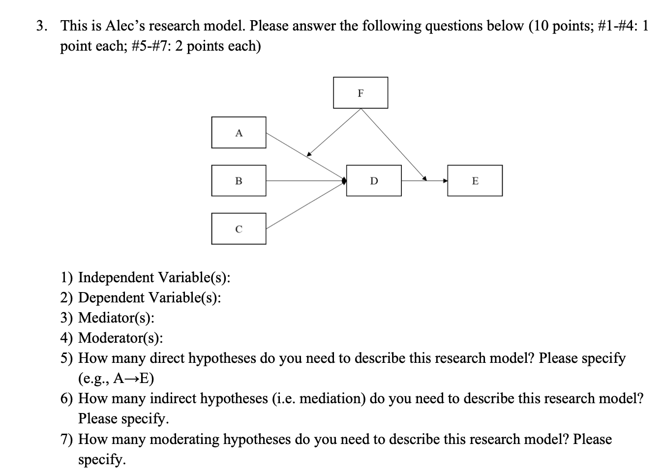 I just need help for Question 3 - 3.5, 3.6 and