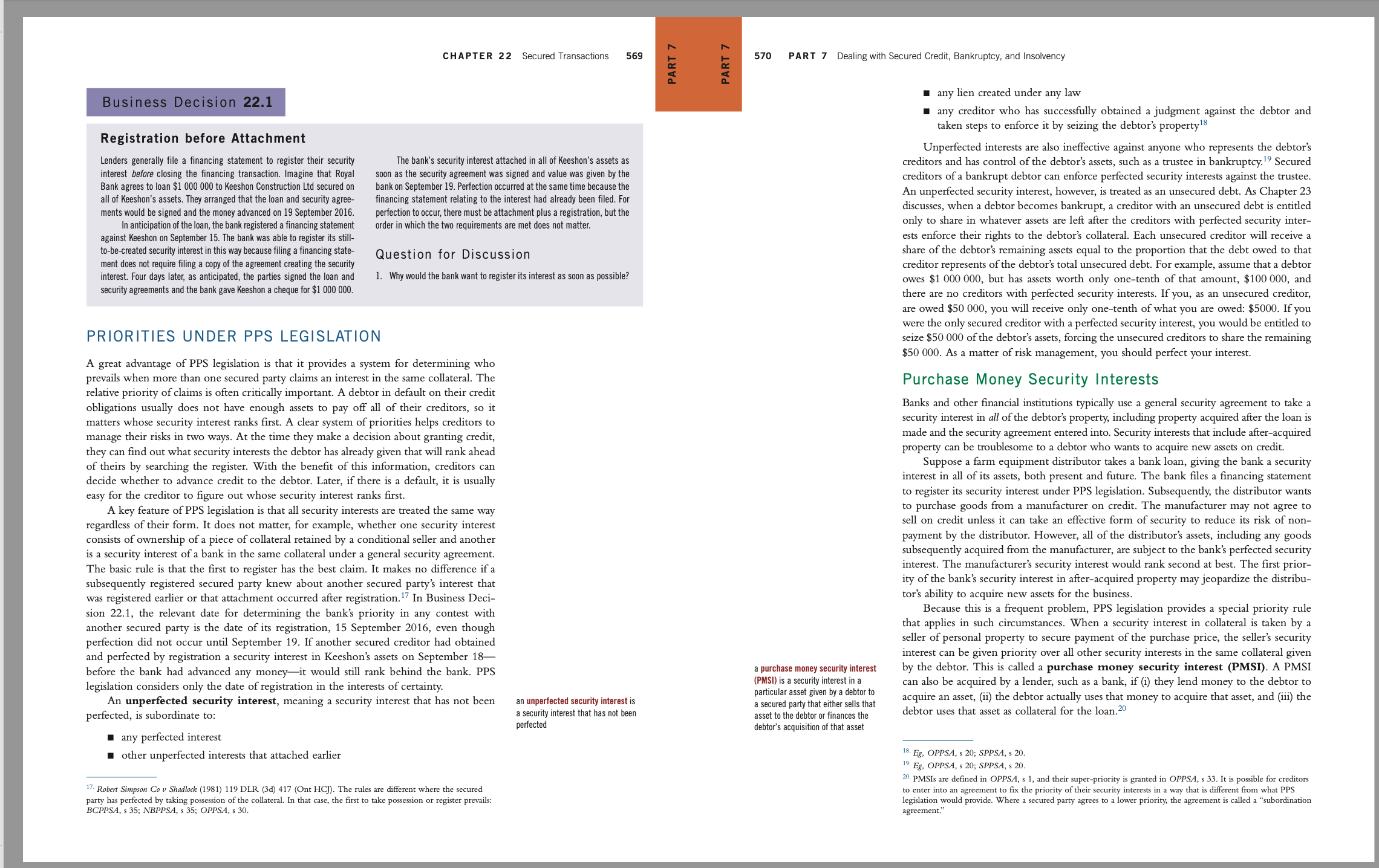 Critically consider the case described in