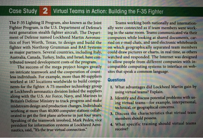 Case Study 2 Virtual Teams in Action: Building