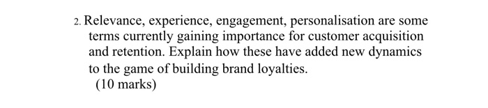 Brand Loyalty Case Brand has come to play a very