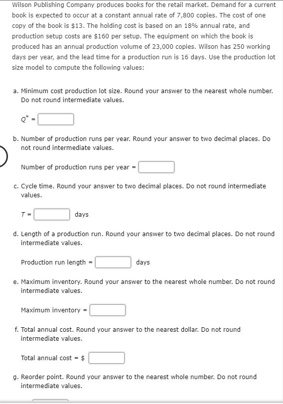 Wilson Publishing Company produces books for the