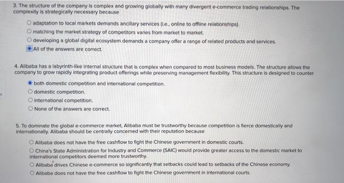 3. The structure of the company is complex and