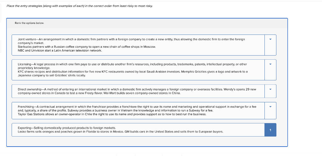 Entering International Markets Entering foreign