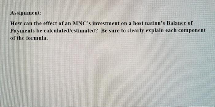 this is for my global buisness class Assignment: