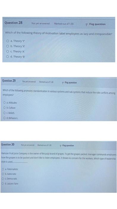 Multiple Choice | very important Question 28 Not