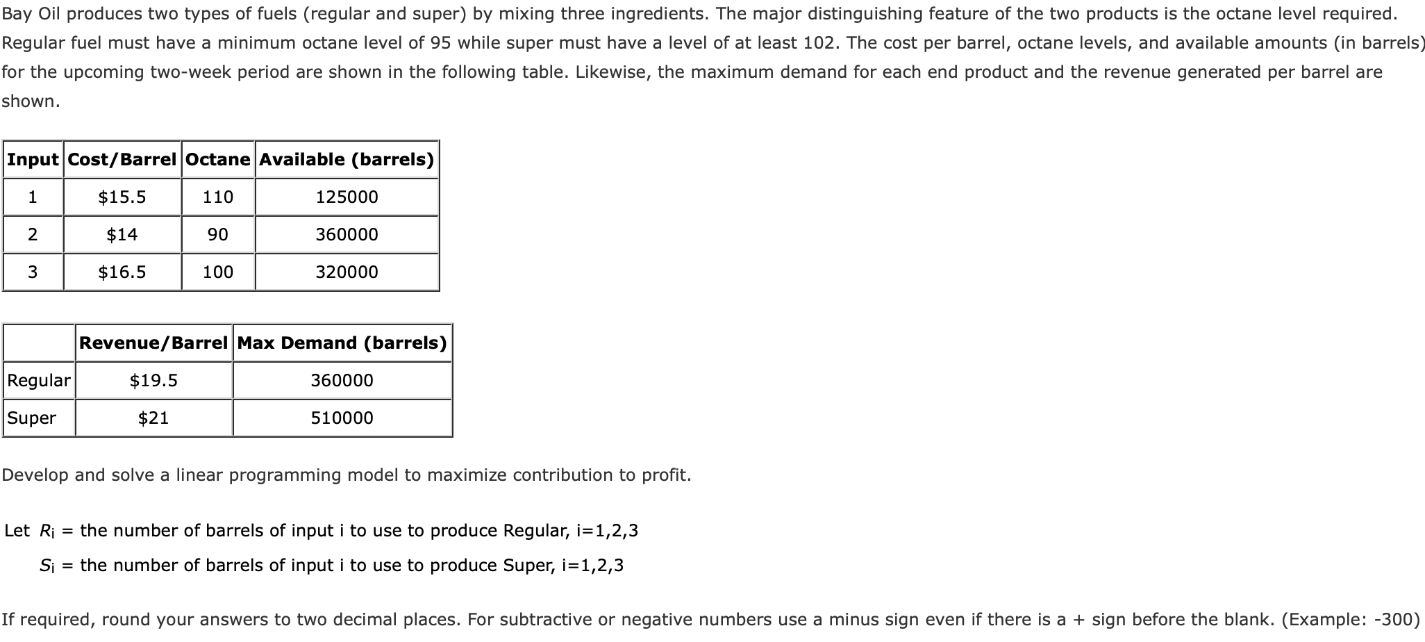 I need help finding the maximum profit by making