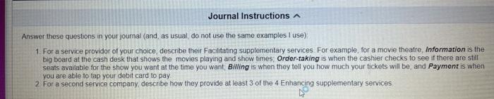 Answer these questions in your journal (and, as