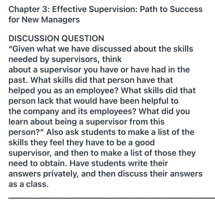 Chapter 3: Effective Supervision: Path to Success