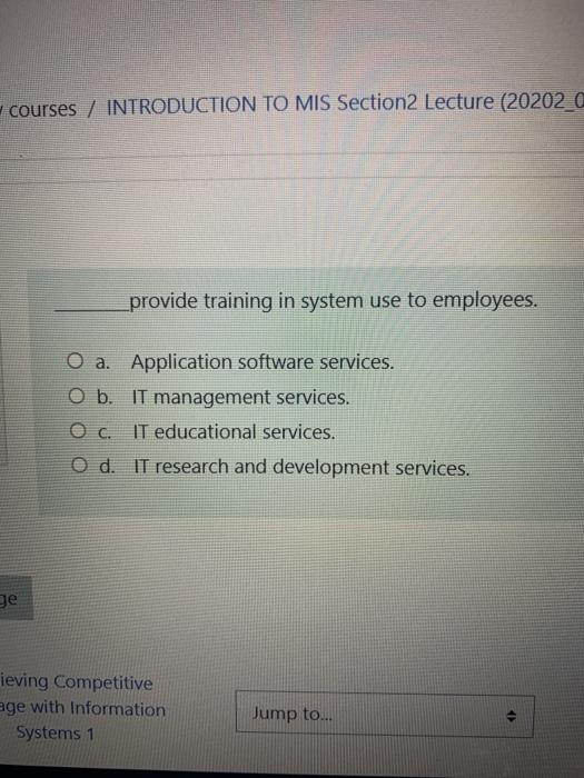 courses / INTRODUCTION TO MIS Section2 Lecture
