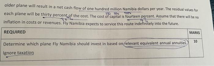 it's one question. QUESTION 2 [10 MARKS] Fly