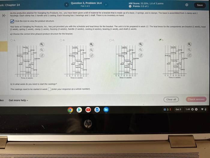 b: in what week do you need to start casting? the