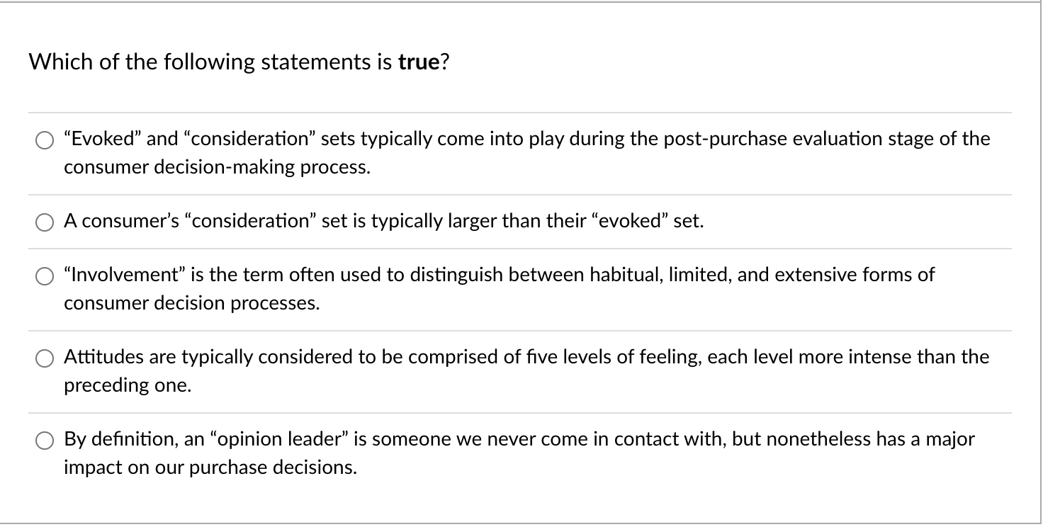 Which of the following statements is true?