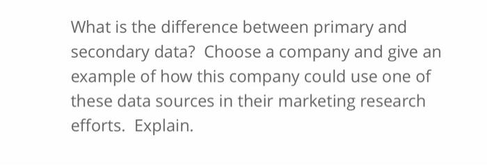What is the difference between primary and