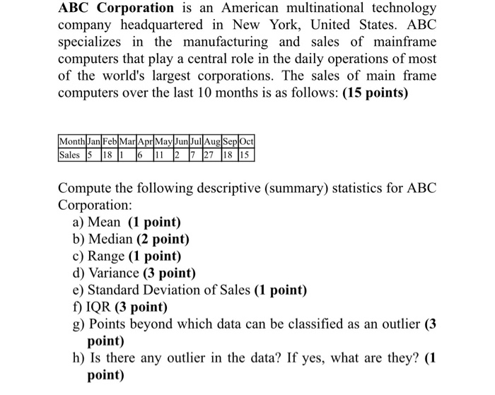 Question 3: Compute the descriptive statistics