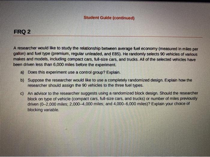 FRQ 1 A local elementary school offers a morning