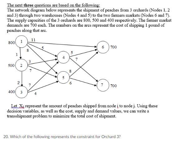 The next three questions are based on the