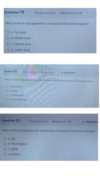 Multiple Choice | very important Question 19 Nor