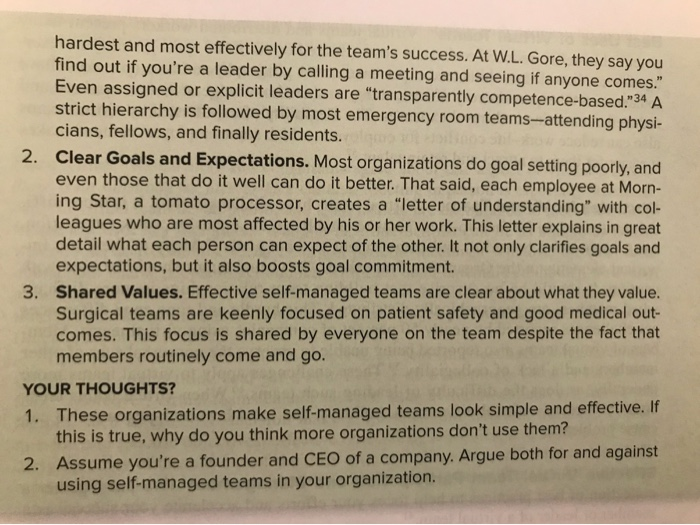 Answer question 1 and 2 under your thoughts? Many