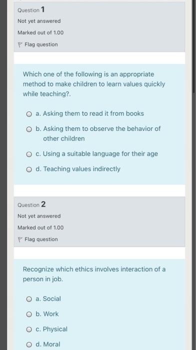 I want to answer quickly without explanation