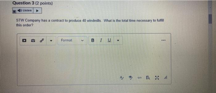 Question 2 (2 points) Listen Again referring to
