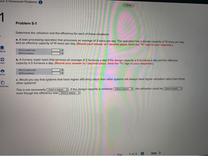ter 5 Homework Problems A Problem 5-1 Determine