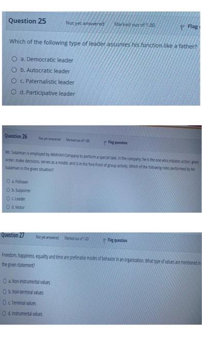 Multiple Choice | very important Question 25 Not