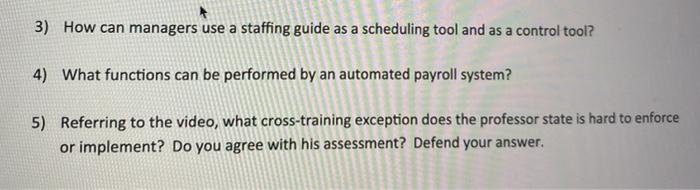 chapter 14 3) How can managers use a staffing