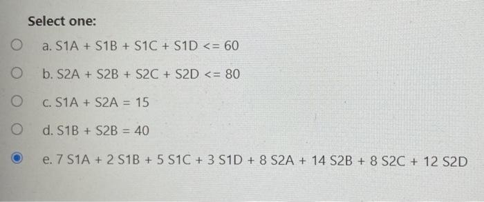 ABC Distribution has two plants (1, and 2) from