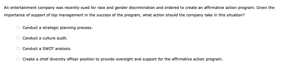 Human Resources class, A. B. C. An entertainment