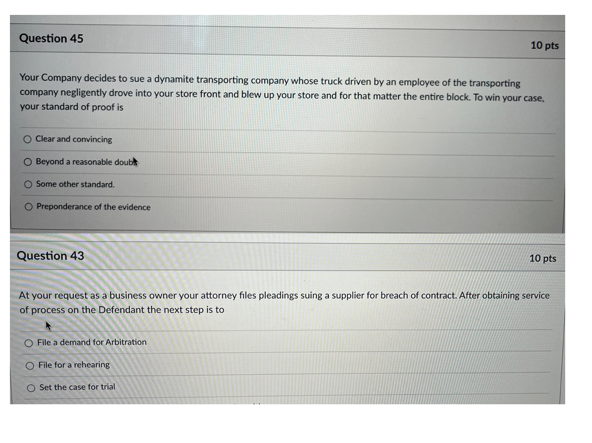 Your Company decides to sue a dynamite