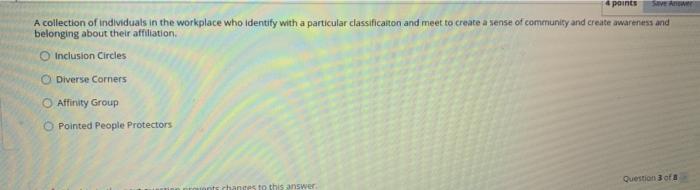 points A collection of individuals in the