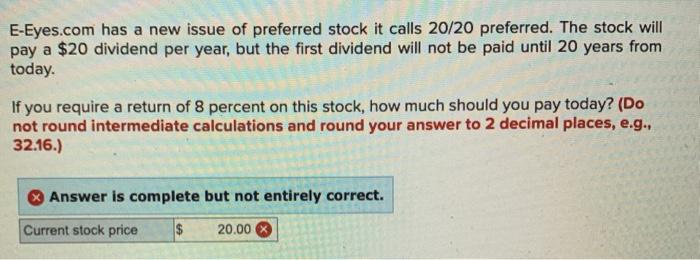 E-Eyes.com has a new issue of preferred stock it