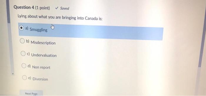 canada custom mcq, for your information the