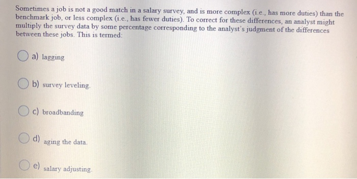 Sometimes a job is not a good match in a salary