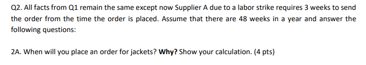 Q1. Lets say you work at The North Face retail